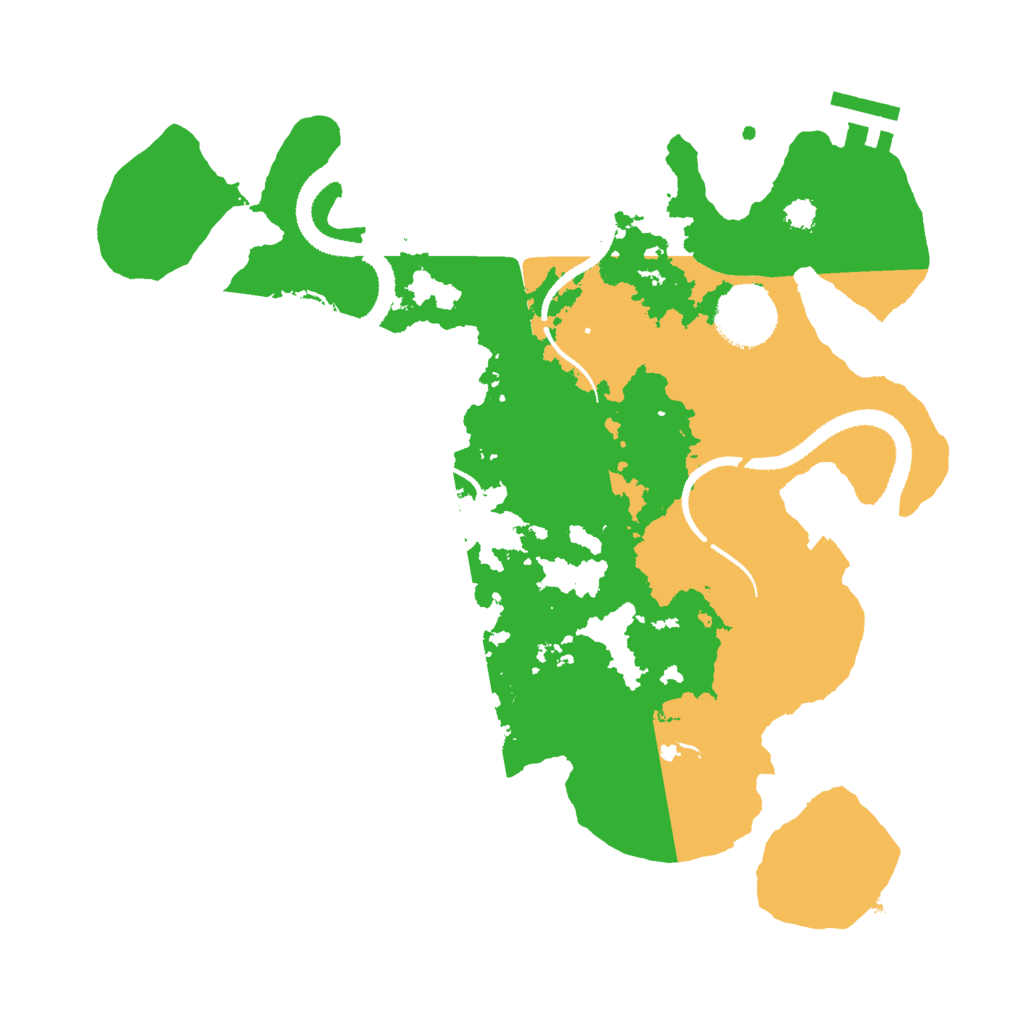 Biome Rust Map: Procedural Map, Size: 3000, Seed: 22939