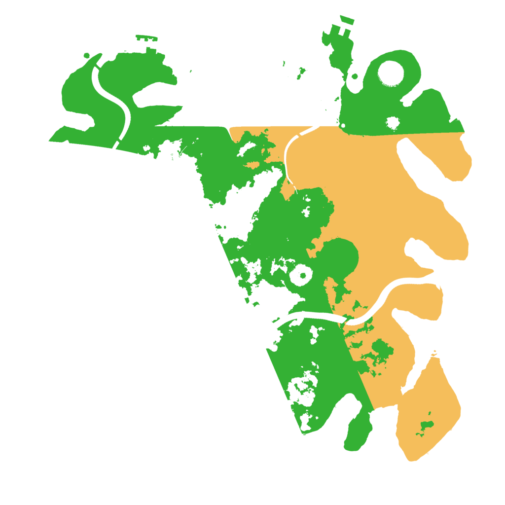 Biome Rust Map: Procedural Map, Size: 3500, Seed: 408268347
