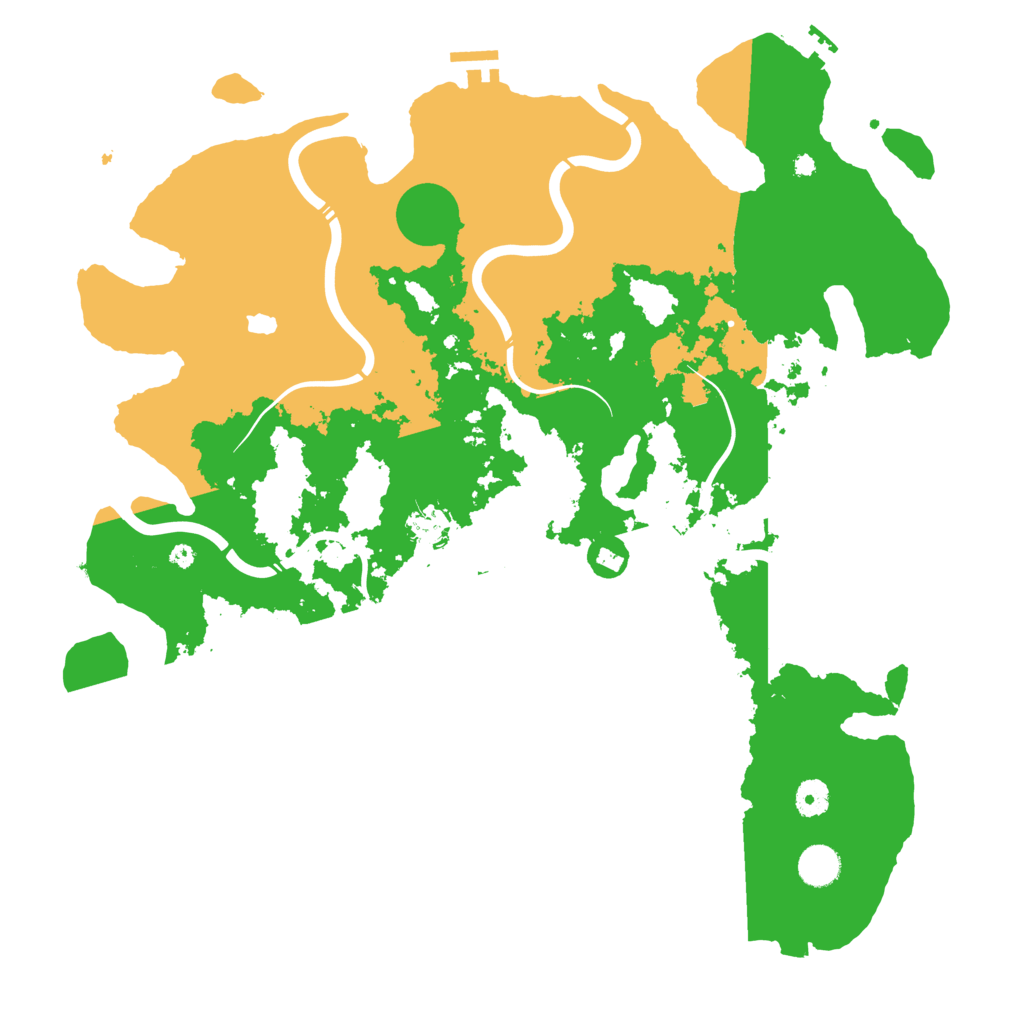 Biome Rust Map: Procedural Map, Size: 4300, Seed: 492993085