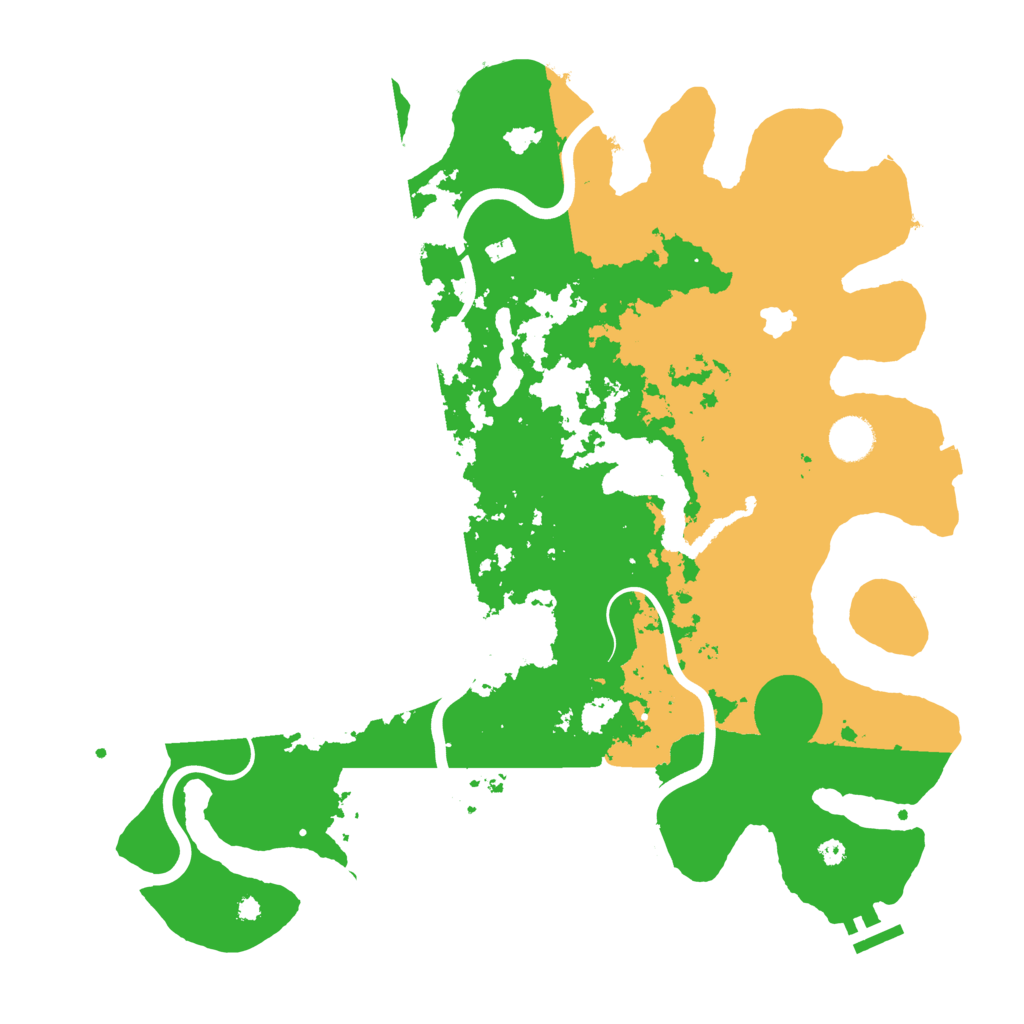 Biome Rust Map: Procedural Map, Size: 4000, Seed: 998162