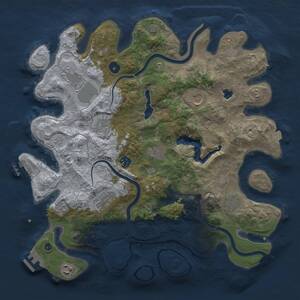 Thumbnail Rust Map: Procedural Map, Size: 4000, Seed: 998162, 15 Monuments