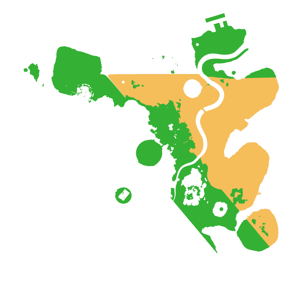 Biome Rust Map: Procedural Map, Size: 3000, Seed: 27667