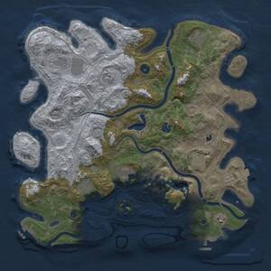 Thumbnail Rust Map: Procedural Map, Size: 4250, Seed: 671929674, 15 Monuments