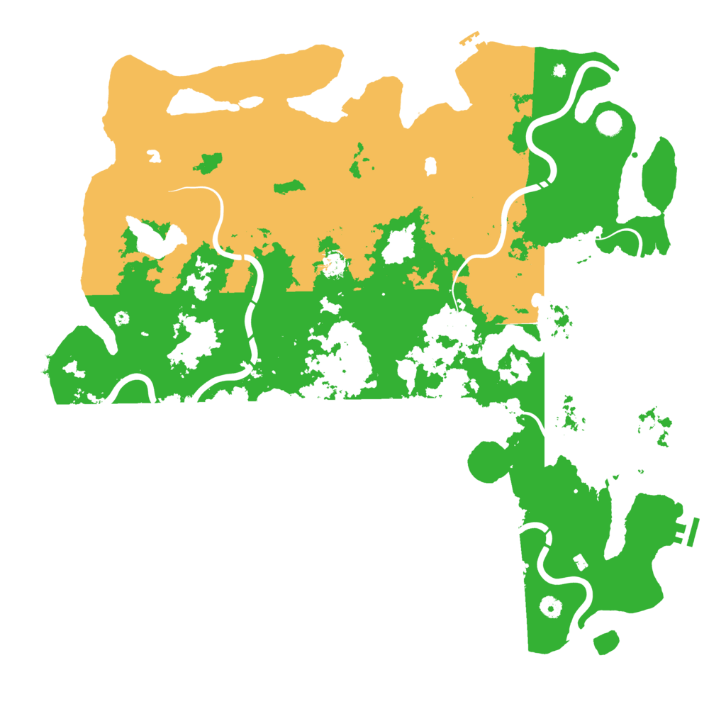 Biome Rust Map: Procedural Map, Size: 5000, Seed: 280280