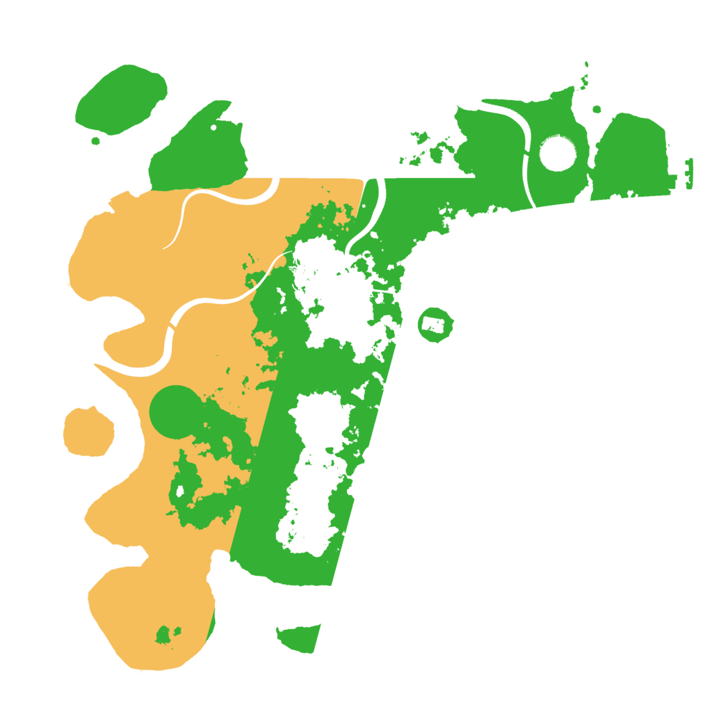 Biome Rust Map: Procedural Map, Size: 3500, Seed: 396596442
