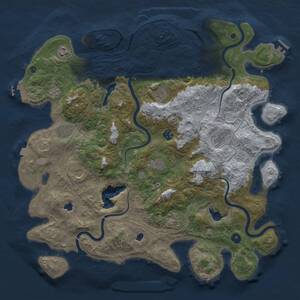 Thumbnail Rust Map: Procedural Map, Size: 4500, Seed: 6465419, 15 Monuments