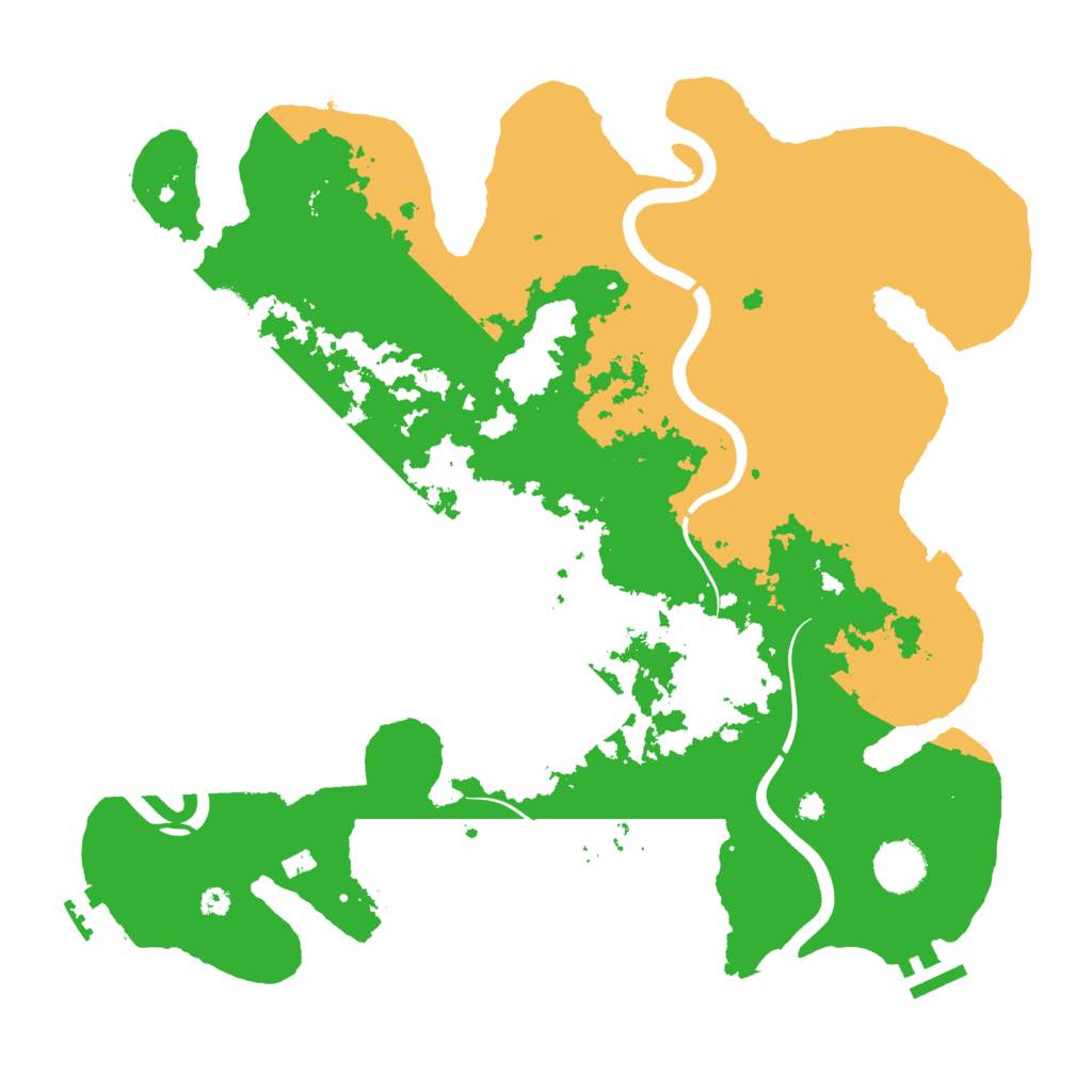 Biome Rust Map: Procedural Map, Size: 3750, Seed: 7803