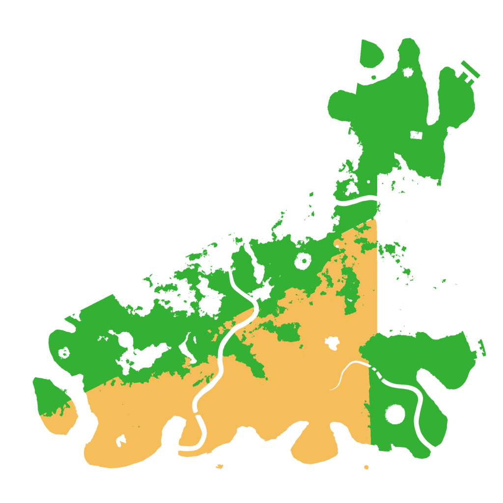 Biome Rust Map: Procedural Map, Size: 4500, Seed: 552482299