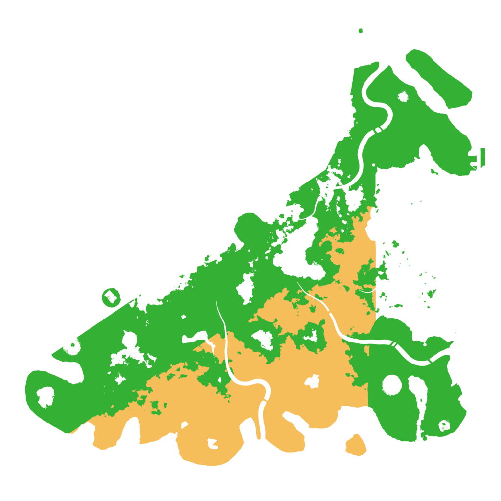 Biome Rust Map: Procedural Map, Size: 4500, Seed: 168697