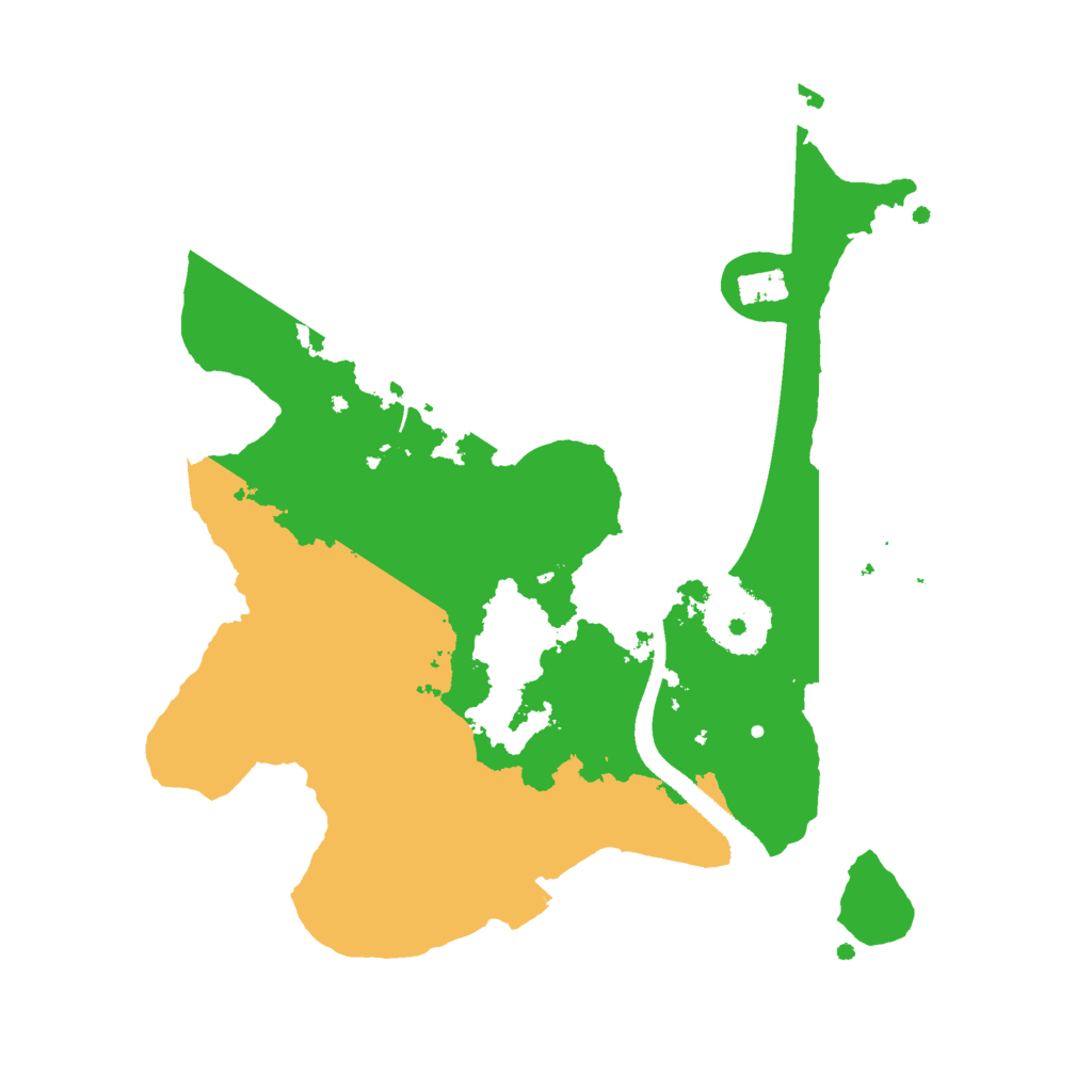 Biome Rust Map: Procedural Map, Size: 2500, Seed: 10192932