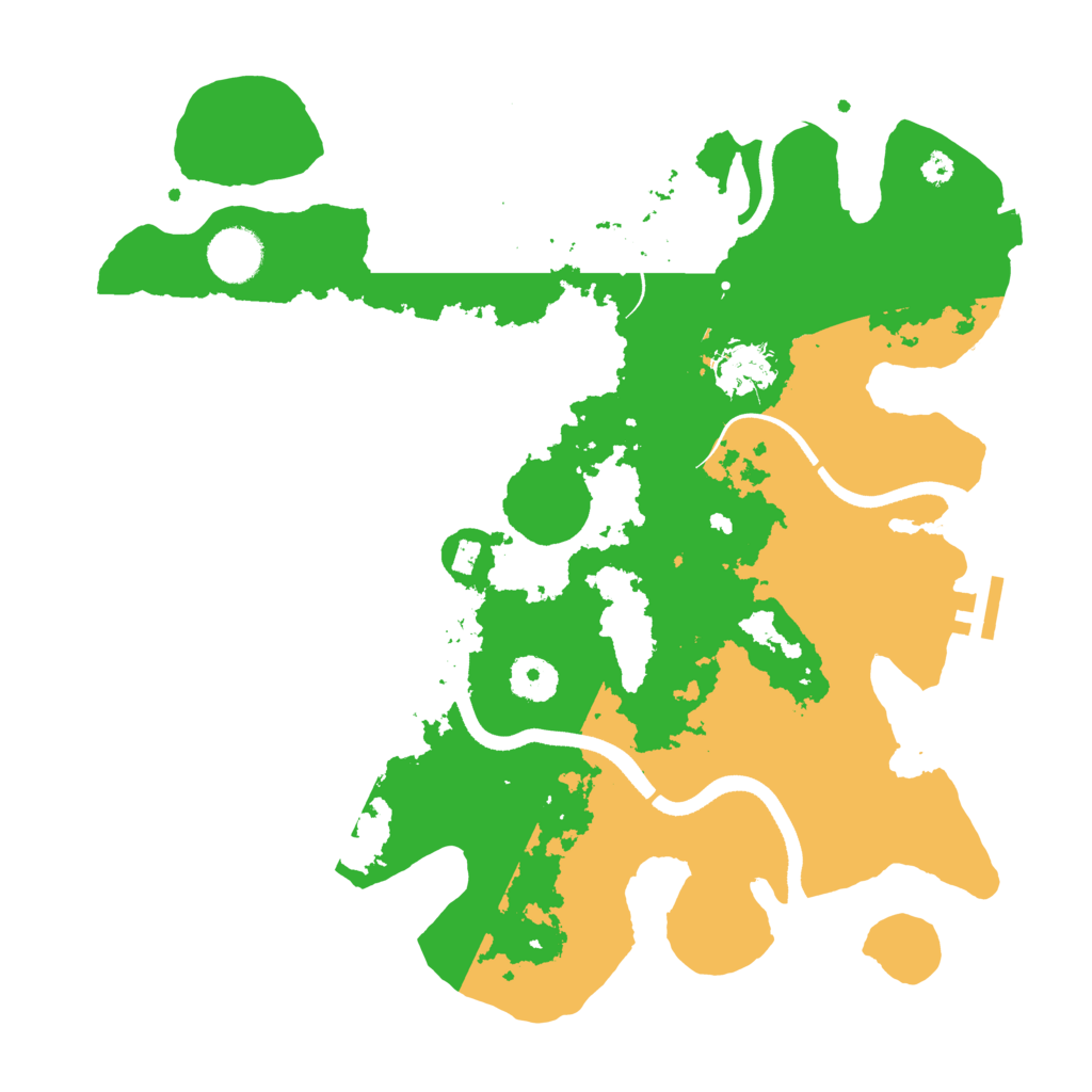 Biome Rust Map: Procedural Map, Size: 3500, Seed: 38756