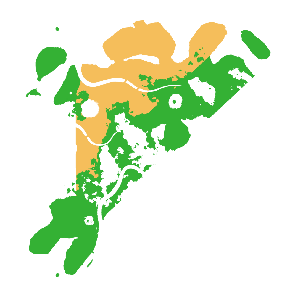 Biome Rust Map: Procedural Map, Size: 3200, Seed: 1160501533