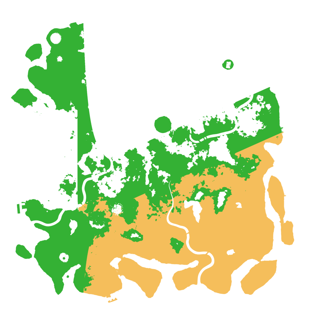 Biome Rust Map: Procedural Map, Size: 5000, Seed: 40001