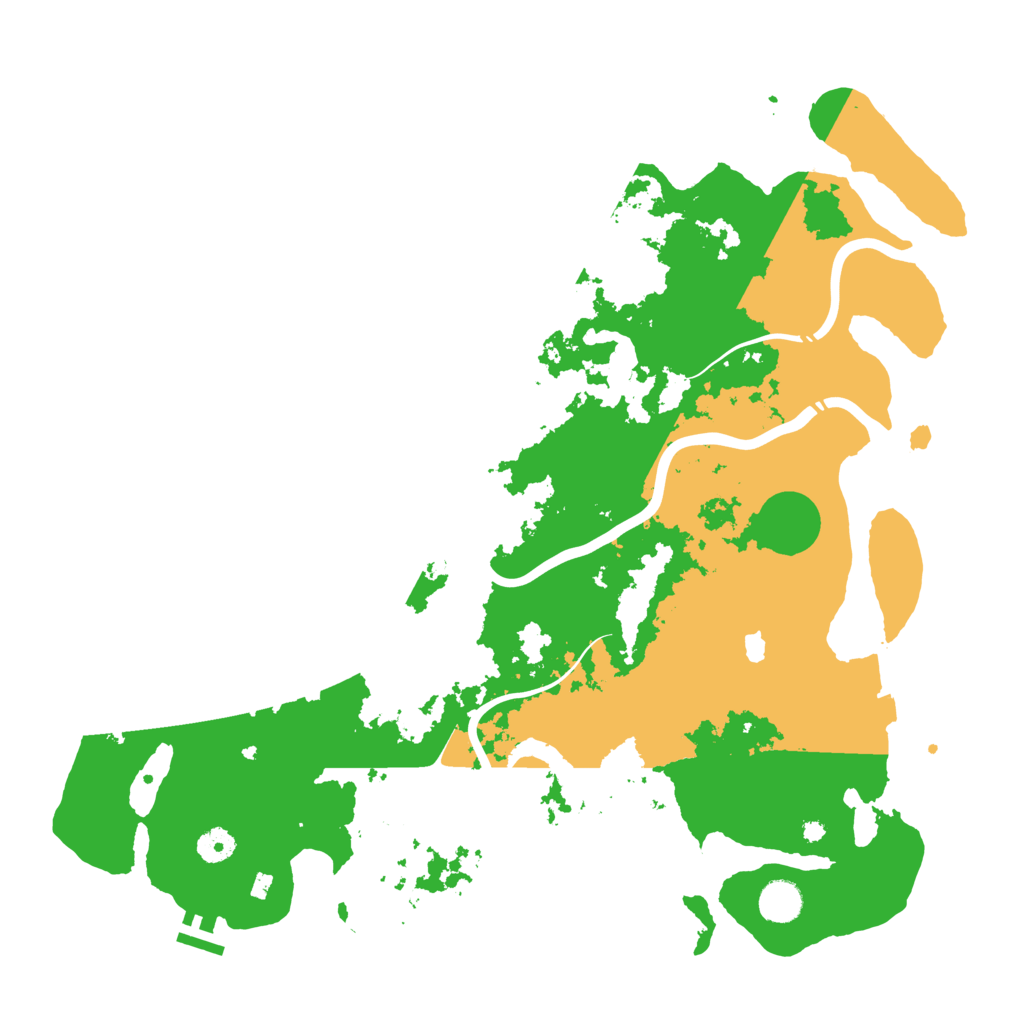 Biome Rust Map: Procedural Map, Size: 4300, Seed: 387157935