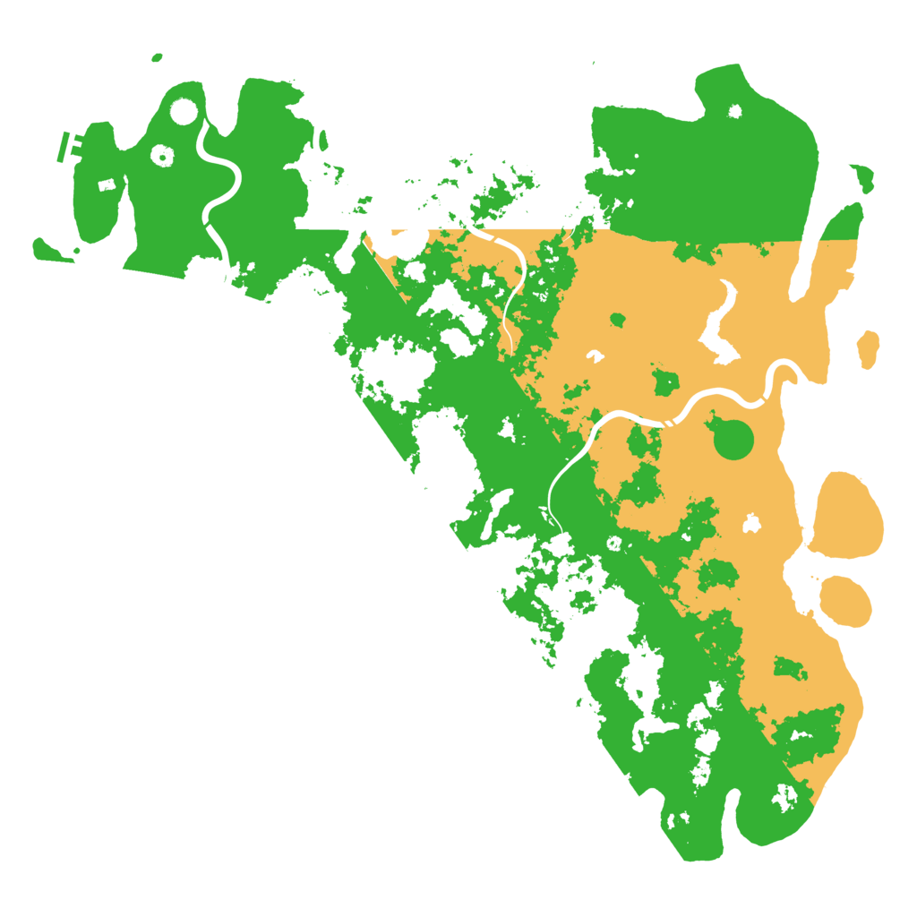 Biome Rust Map: Procedural Map, Size: 6000, Seed: 26515
