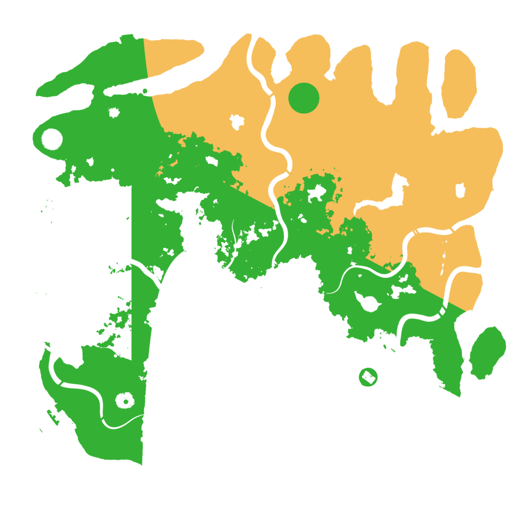 Biome Rust Map: Procedural Map, Size: 4500, Seed: 1766062028