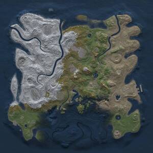 Thumbnail Rust Map: Procedural Map, Size: 4250, Seed: 197648888, 16 Monuments