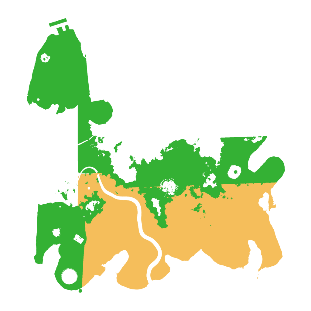 Biome Rust Map: Procedural Map, Size: 3500, Seed: 40884610