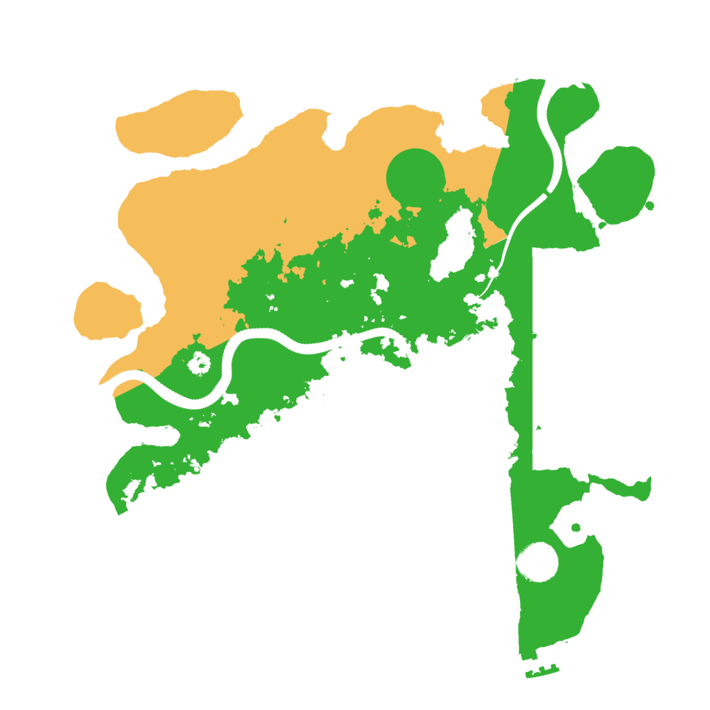 Biome Rust Map: Procedural Map, Size: 3200, Seed: 385399706