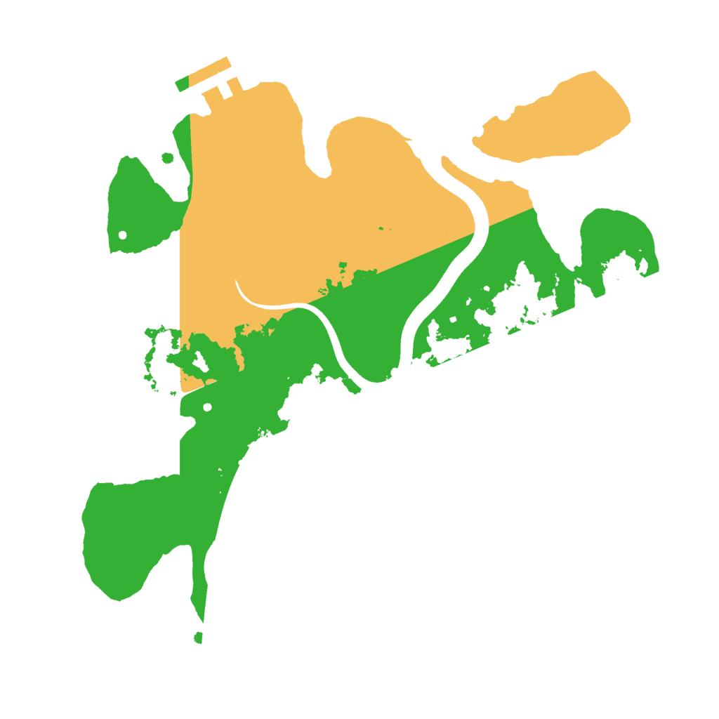 Biome Rust Map: Procedural Map, Size: 2500, Seed: 4549