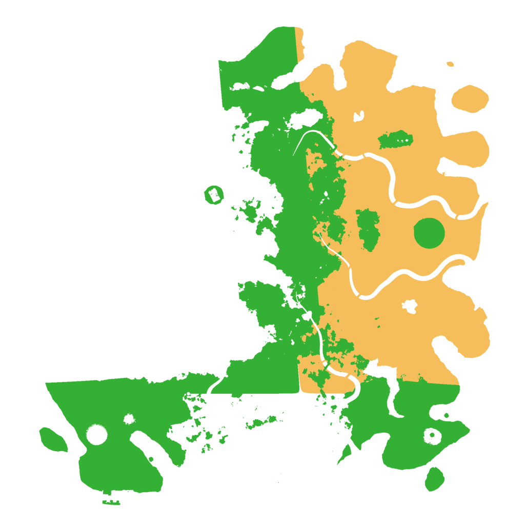Biome Rust Map: Procedural Map, Size: 4500, Seed: 1835882229