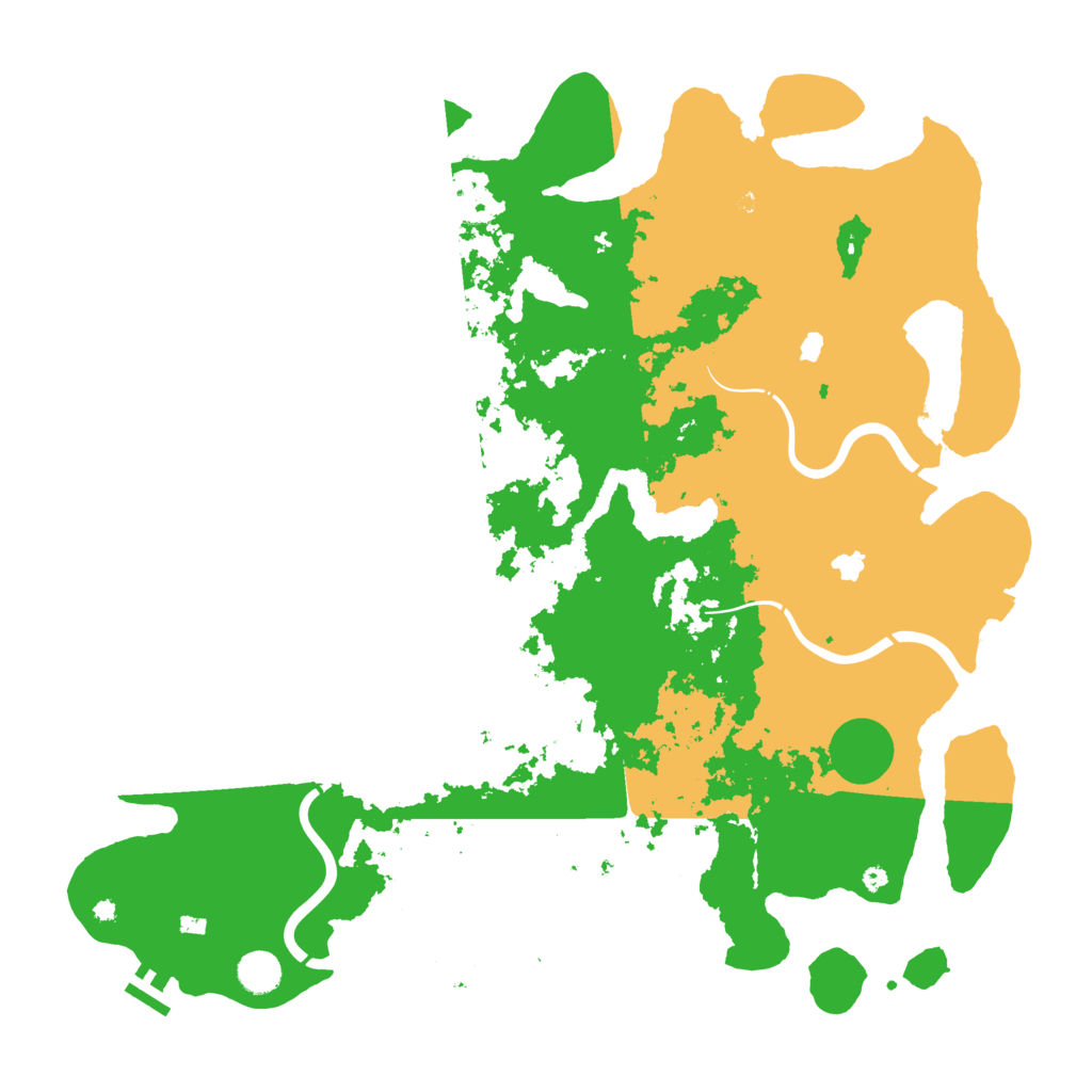 Biome Rust Map: Procedural Map, Size: 4500, Seed: 848755256