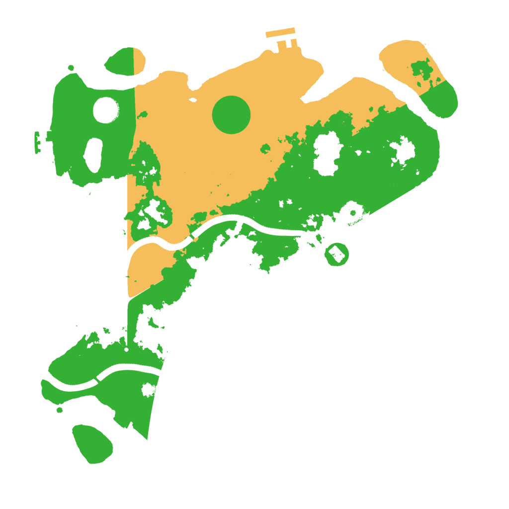 Biome Rust Map: Procedural Map, Size: 3500, Seed: 1068628907
