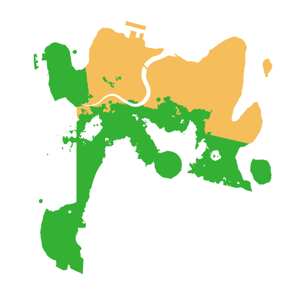 Biome Rust Map: Procedural Map, Size: 3000, Seed: 12345976