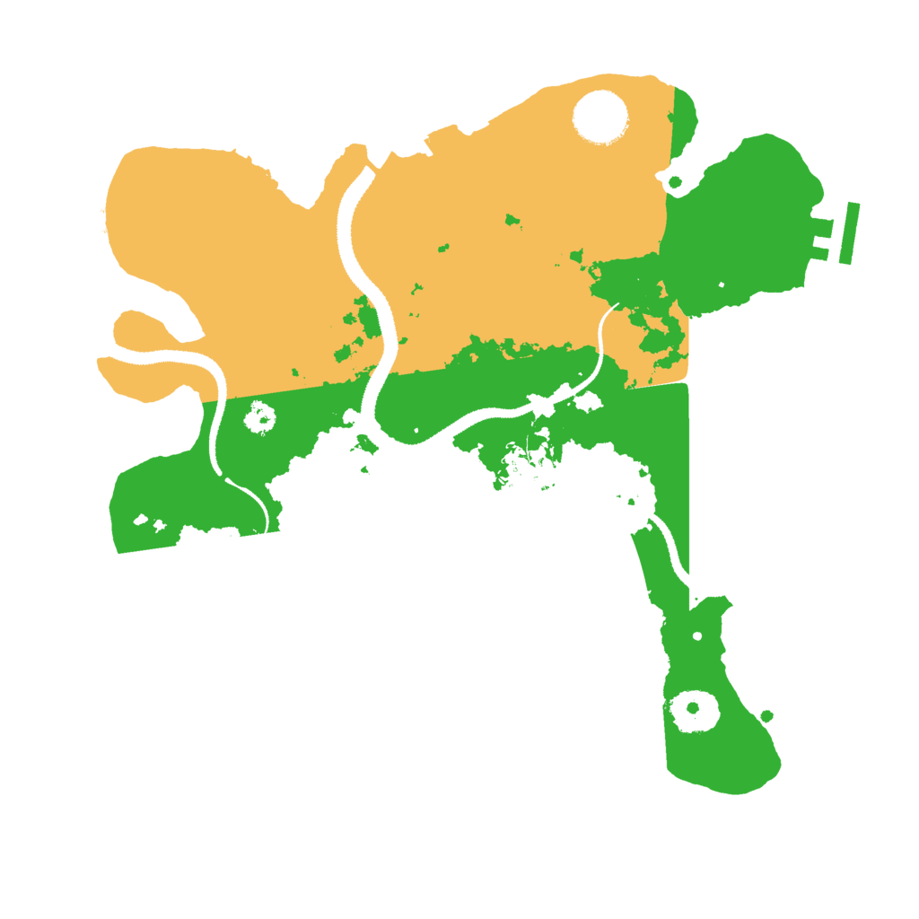 Biome Rust Map: Procedural Map, Size: 3000, Seed: 557974240