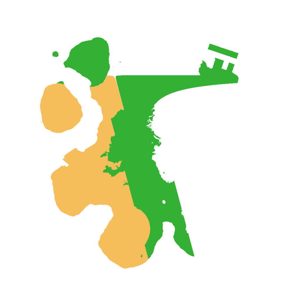 Biome Rust Map: Procedural Map, Size: 2000, Seed: 1393071447