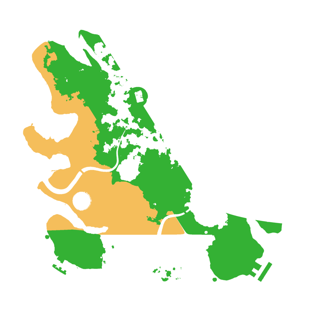 Biome Rust Map: Procedural Map, Size: 3000, Seed: 15095