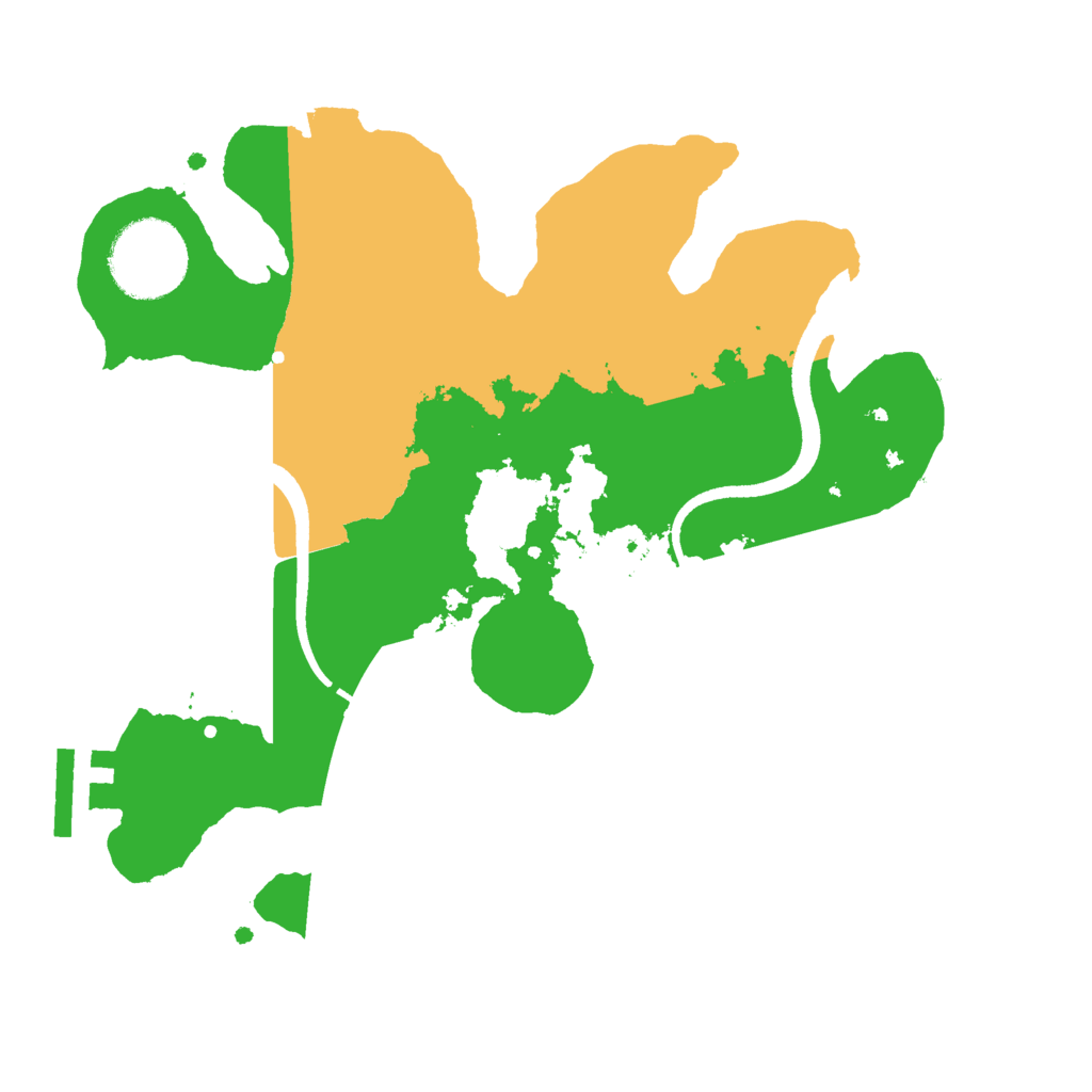 Biome Rust Map: Procedural Map, Size: 2500, Seed: 1967155024