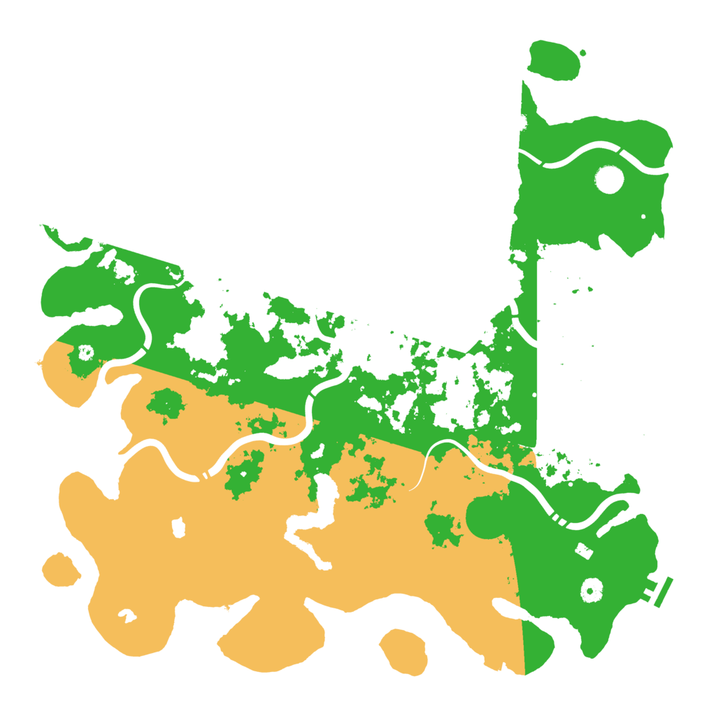 Biome Rust Map: Procedural Map, Size: 4500, Seed: 43561