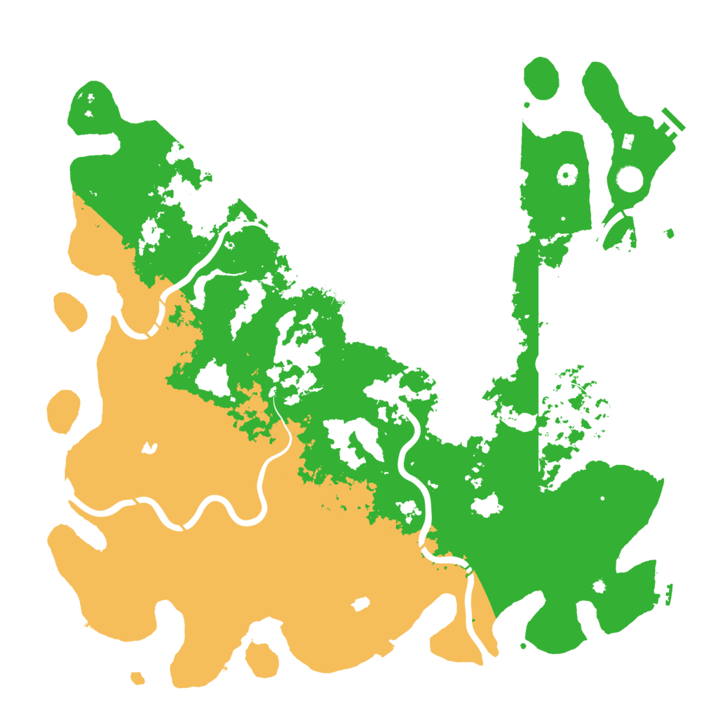 Biome Rust Map: Procedural Map, Size: 5000, Seed: 1286292115