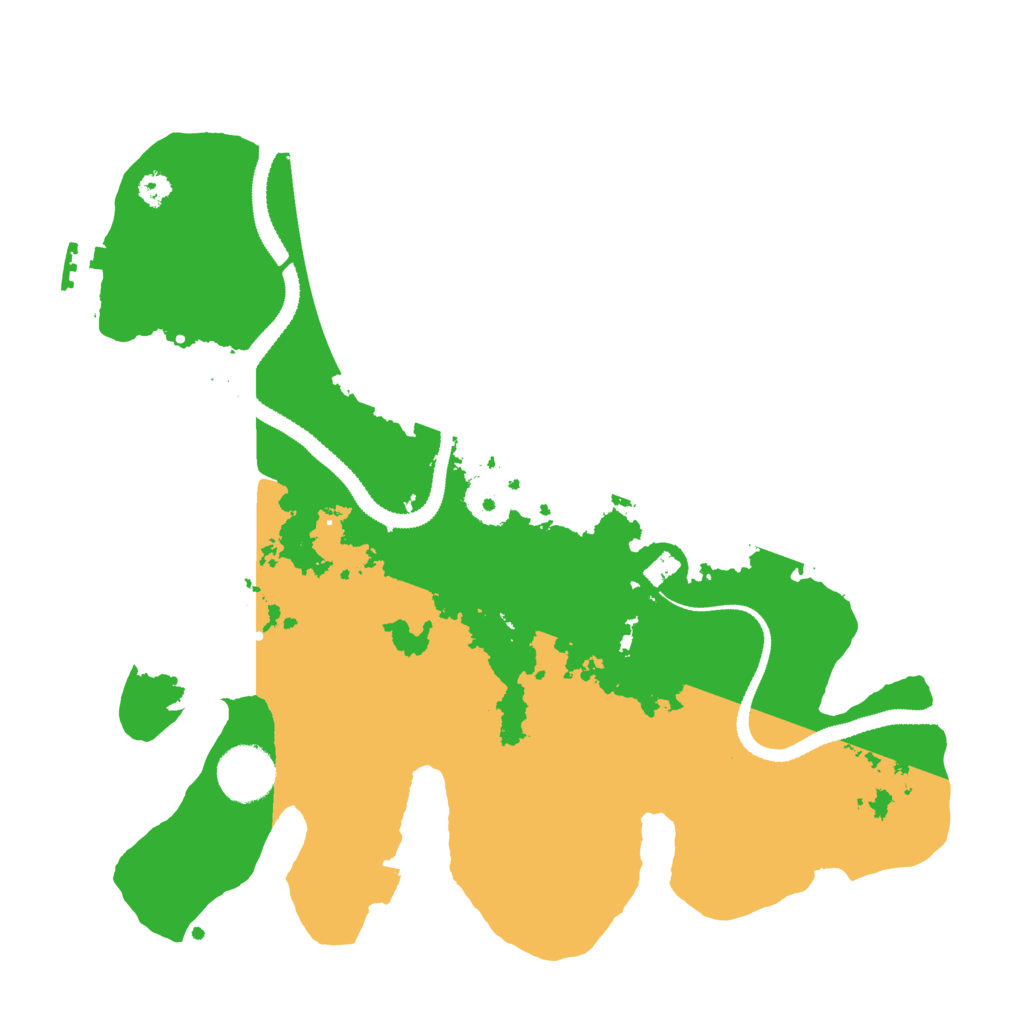 Biome Rust Map: Procedural Map, Size: 3200, Seed: 257489