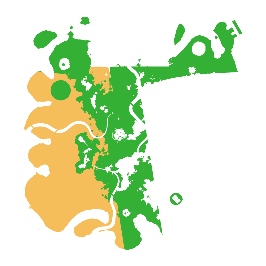 Biome Rust Map: Procedural Map, Size: 3500, Seed: 30986