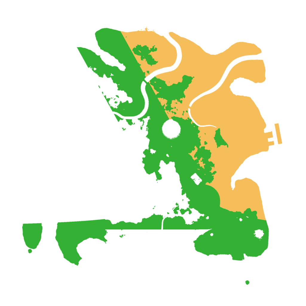 Biome Rust Map: Procedural Map, Size: 3000, Seed: 29879