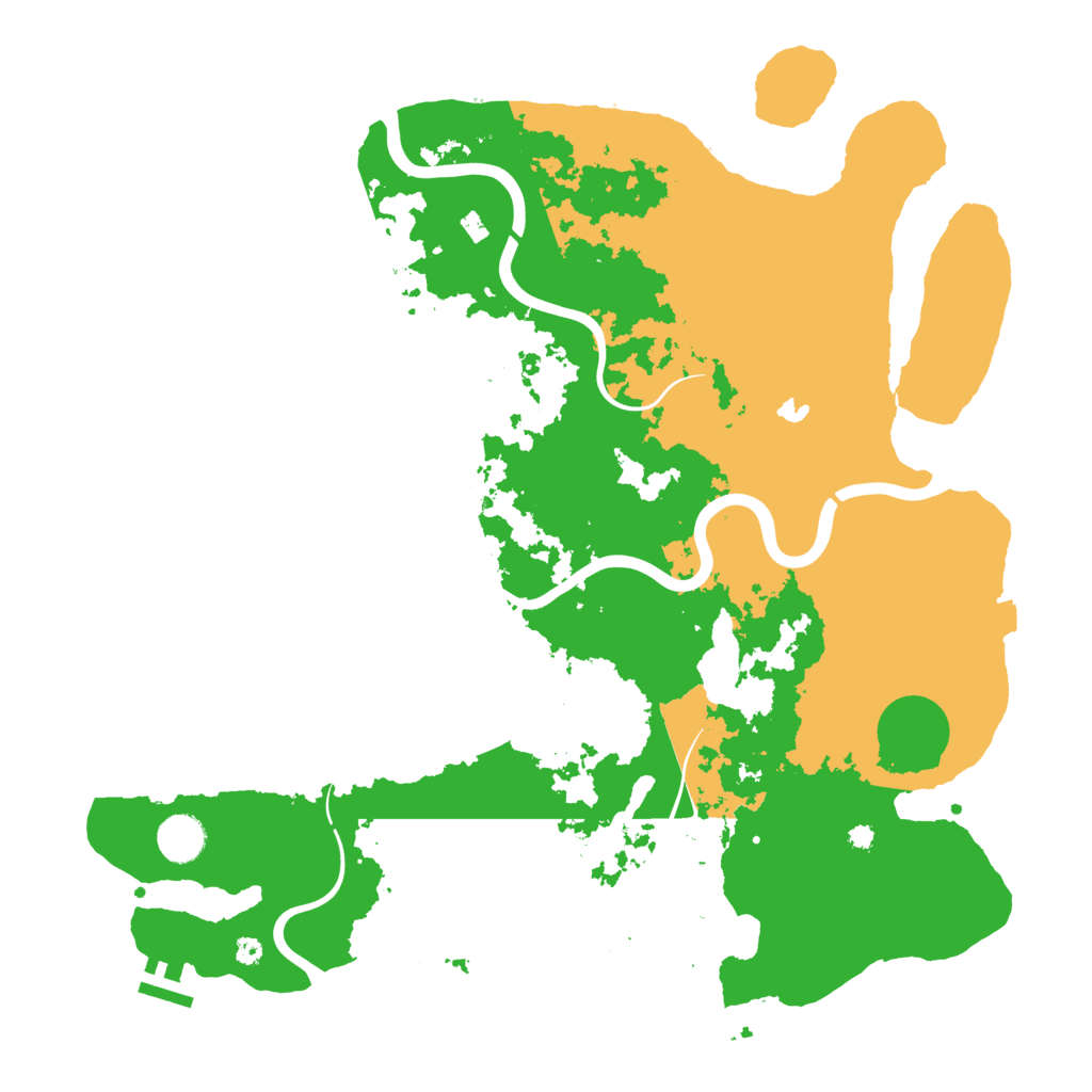 Biome Rust Map: Procedural Map, Size: 4000, Seed: 14067