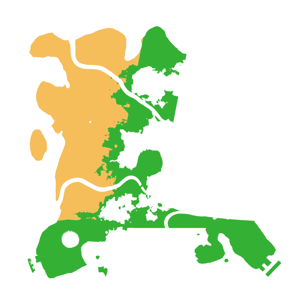 Biome Rust Map: Procedural Map, Size: 3200, Seed: 479329
