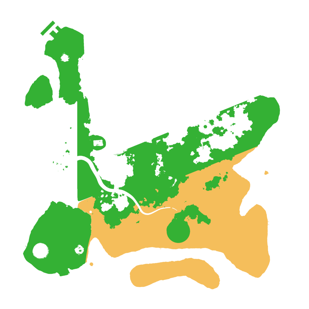Biome Rust Map: Procedural Map, Size: 3500, Seed: 815659403