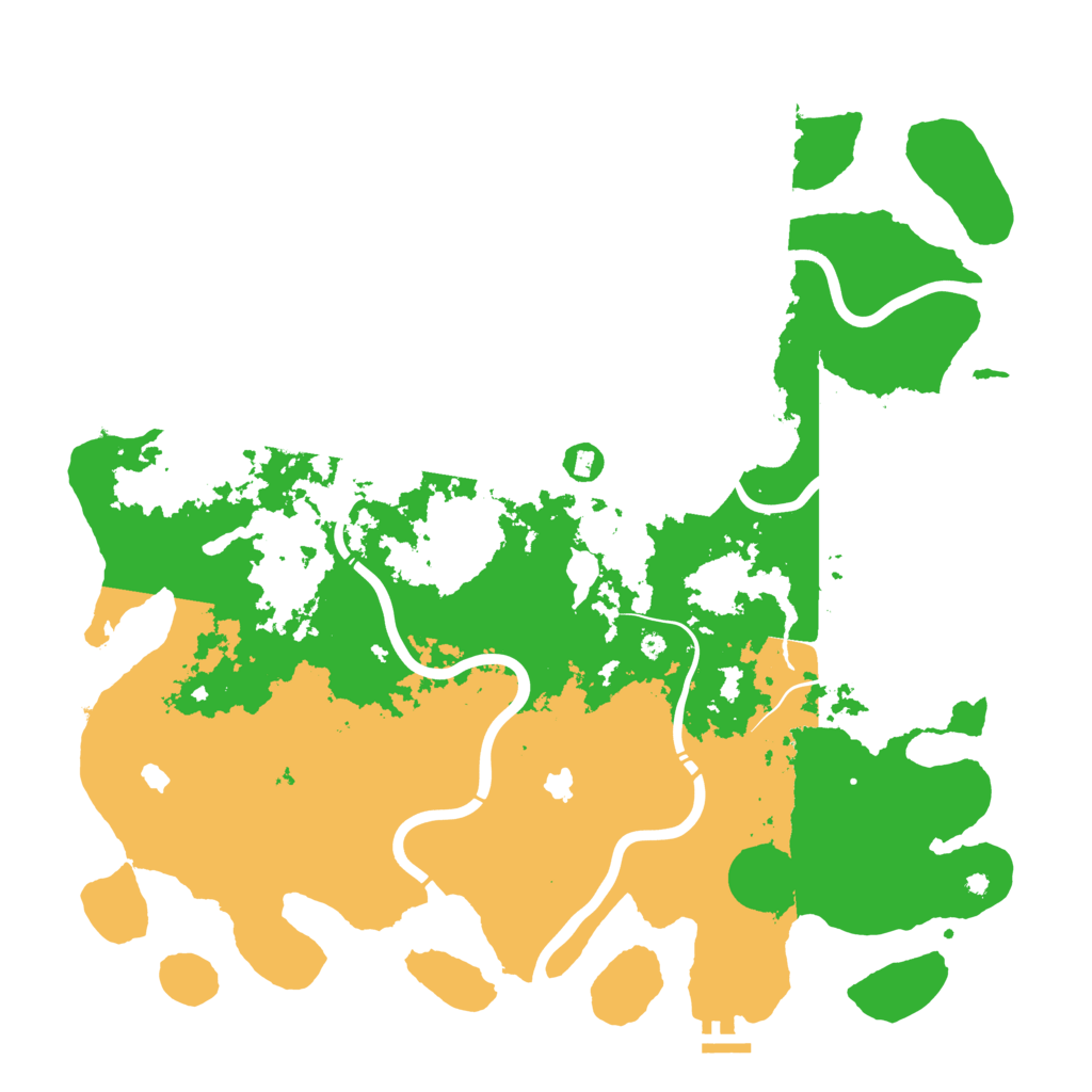 Biome Rust Map: Procedural Map, Size: 4500, Seed: 28630