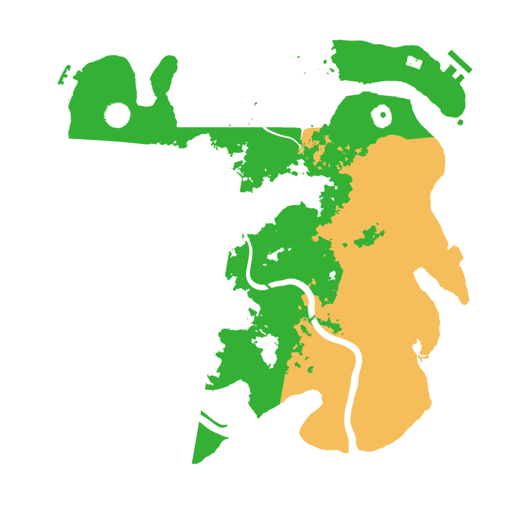 Biome Rust Map: Procedural Map, Size: 3550, Seed: 343424