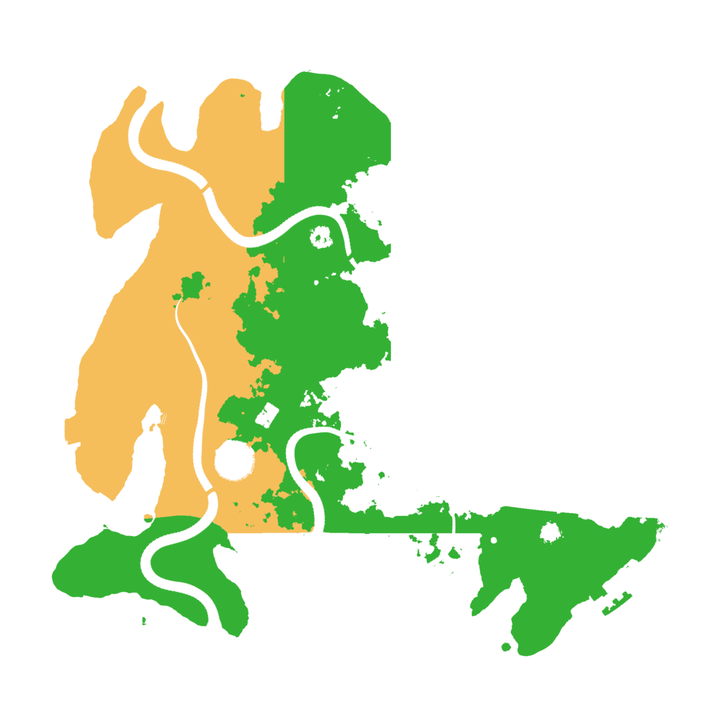 Biome Rust Map: Procedural Map, Size: 3200, Seed: 861655