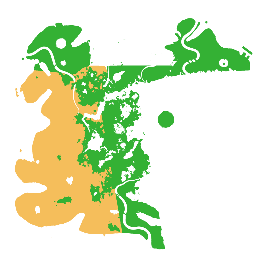 Biome Rust Map: Procedural Map, Size: 4500, Seed: 998641515