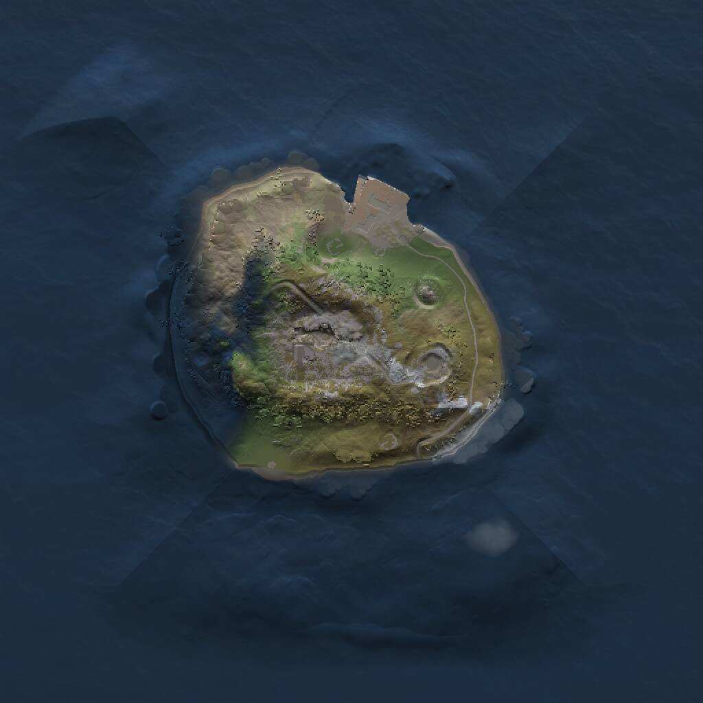 Rust Map: Procedural Map, Size: 1500, Seed: 730530060, 1 Monuments