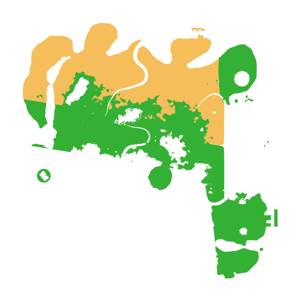 Biome Rust Map: Procedural Map, Size: 3500, Seed: 1458606889