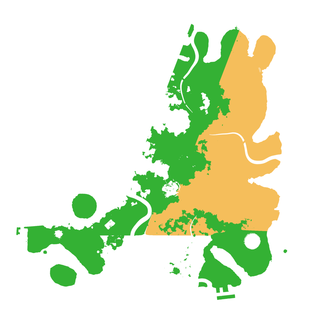 Biome Rust Map: Procedural Map, Size: 3500, Seed: 2107922314