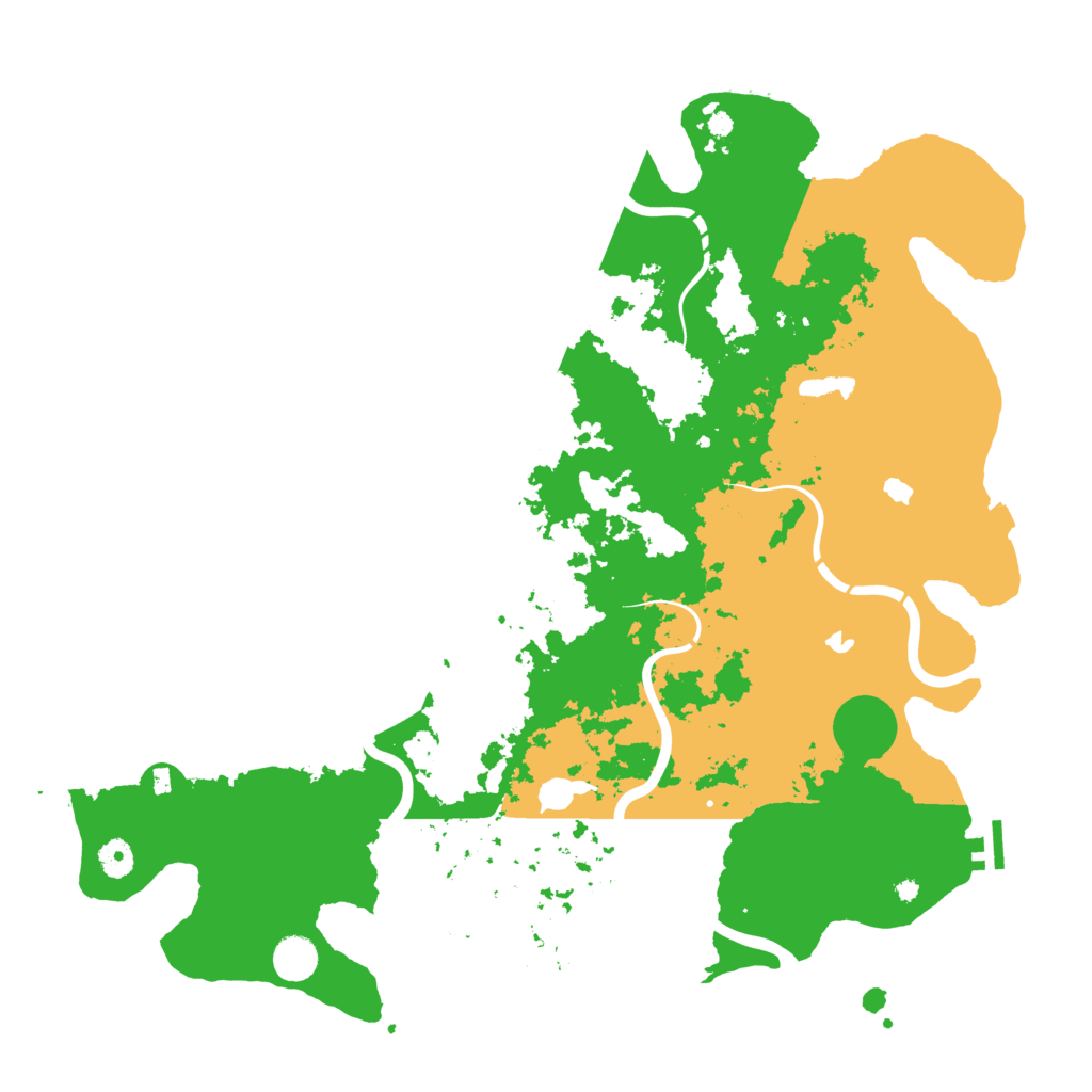 Biome Rust Map: Procedural Map, Size: 4500, Seed: 981155288