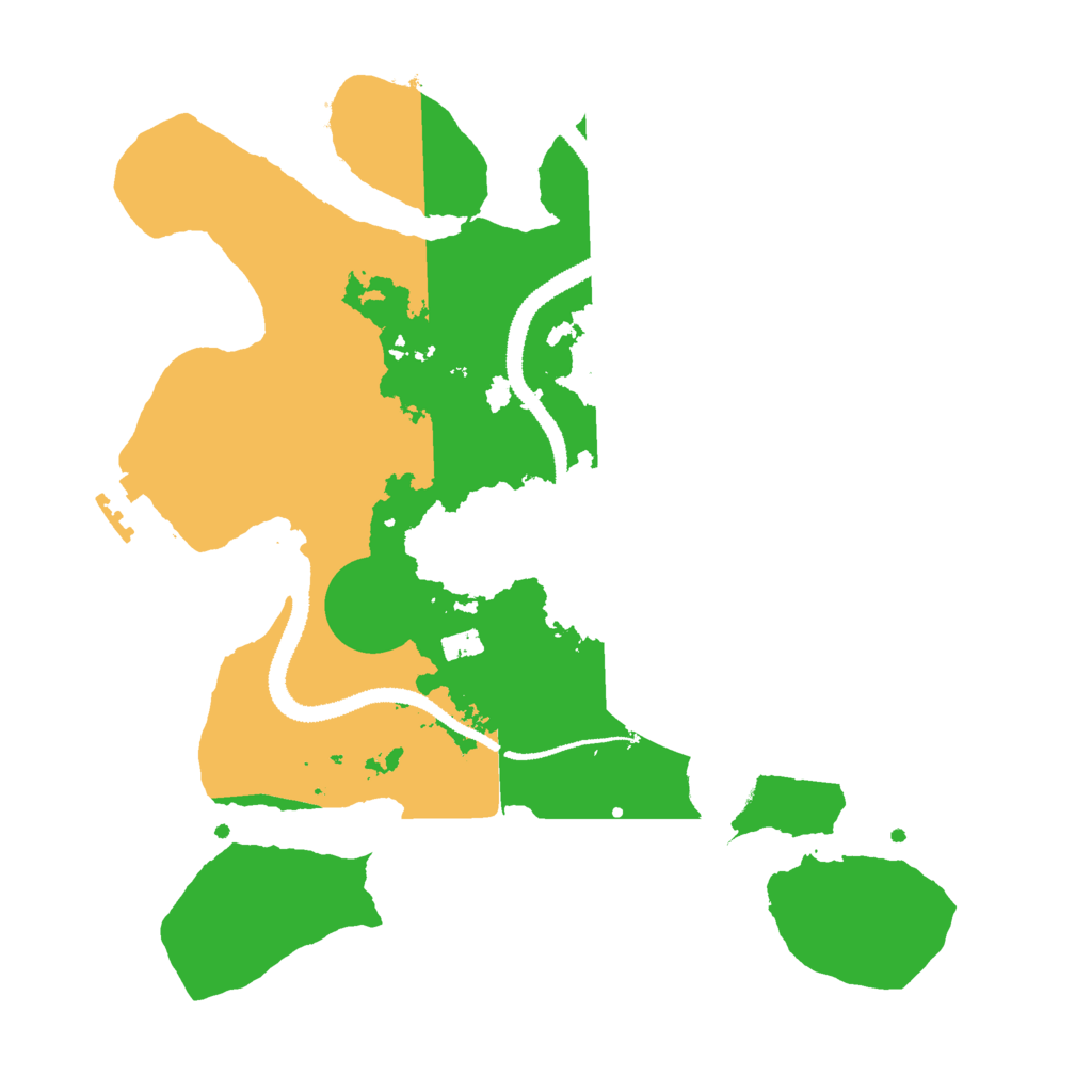 Biome Rust Map: Procedural Map, Size: 3000, Seed: 2095989492