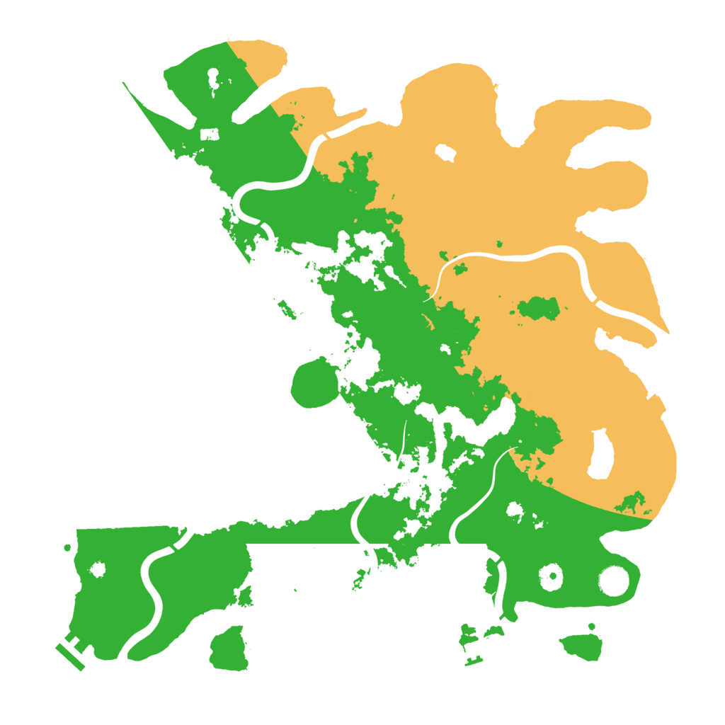 Biome Rust Map: Procedural Map, Size: 4200, Seed: 19686